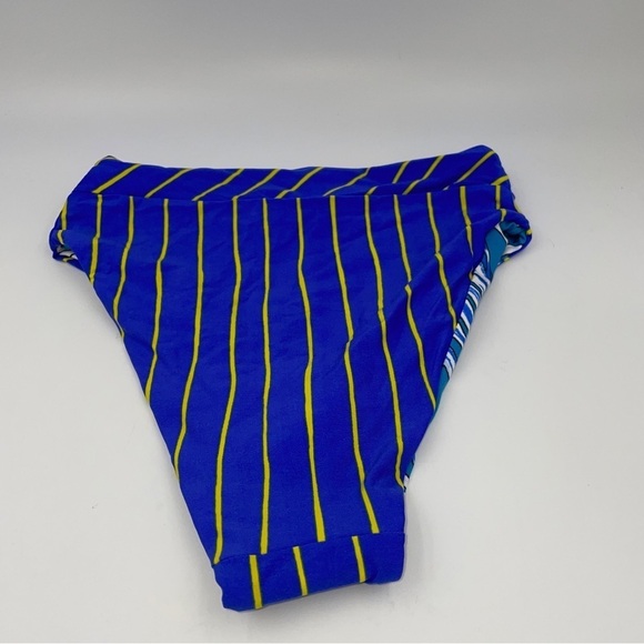 New! Maaji lorelai Suzy q striped high waisted bikini bottoms 12947 - Picture 6 of 9